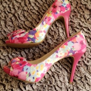 Beautiful floral heels